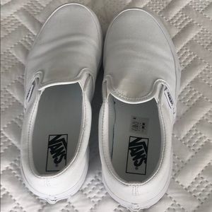 White Girls vans. Size 2.5